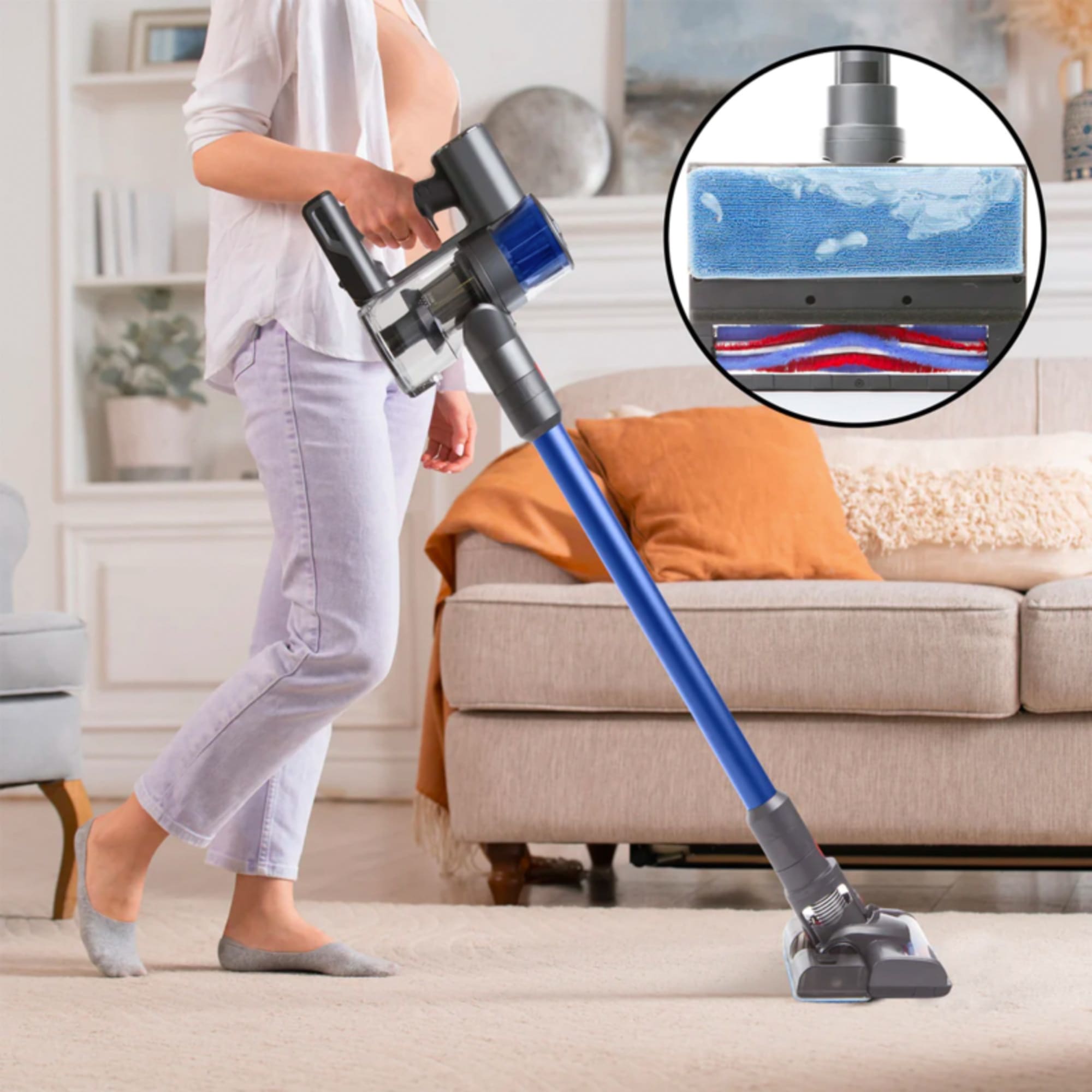 H20 Pro Wet Mop Stick Vacuum Blue Kitchen Warehouse™